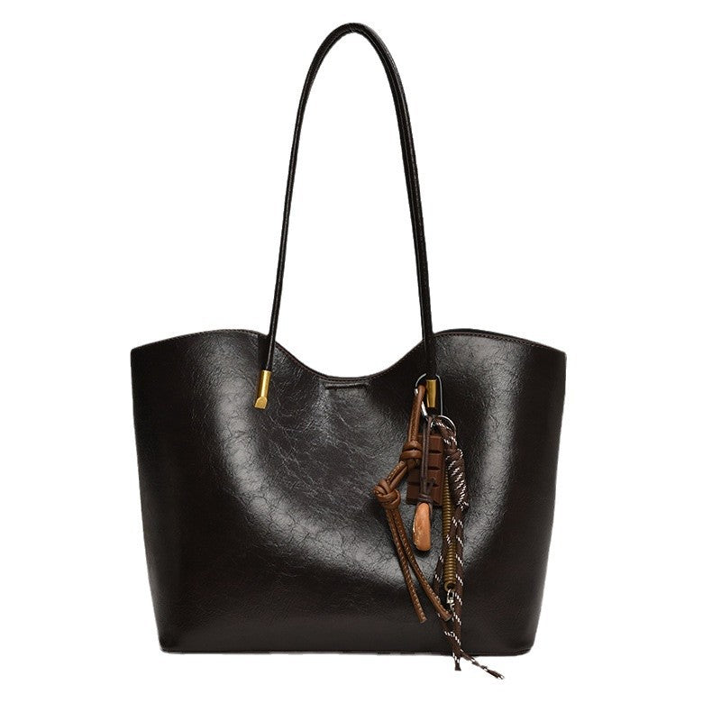 Women's high-quality tote bag with elegant design-https://detail.1688.com/offer/849985092289.html-Calm Wears-Braun-Size: no pendants-Calm Wears