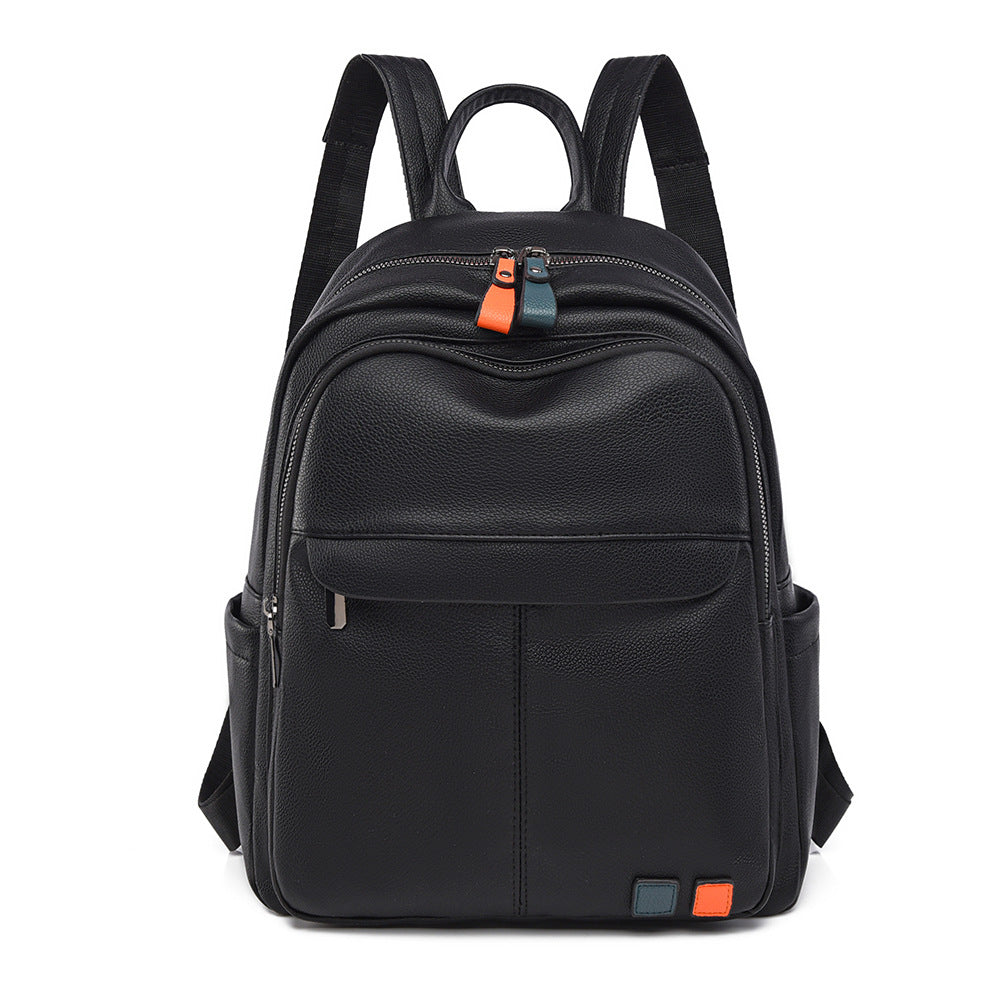 Leather Multi-Compartment Backpack Calm Wears