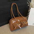 Stylish Multifunctional Handbag with Bow Detail