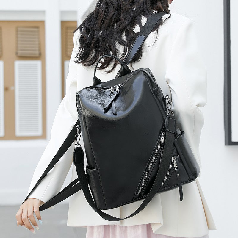 Fashionable Multi-Zipper Backpack Calm Wears