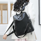 Fashionable Multi-Zipper Backpack Calm Wears