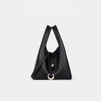 Women's elegant tote bag with innovative closure-https://detail.1688.com/offer/1034764902308.html-Calm Wears-Ebony Brown-191118-Calm Wears