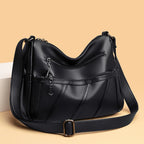 Elegant Zip-Detail Shoulder Bag