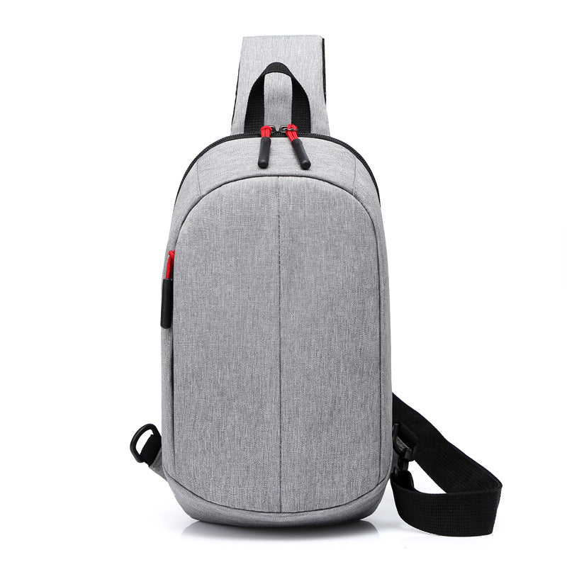 Sling backpack with breathable back and practical compartments