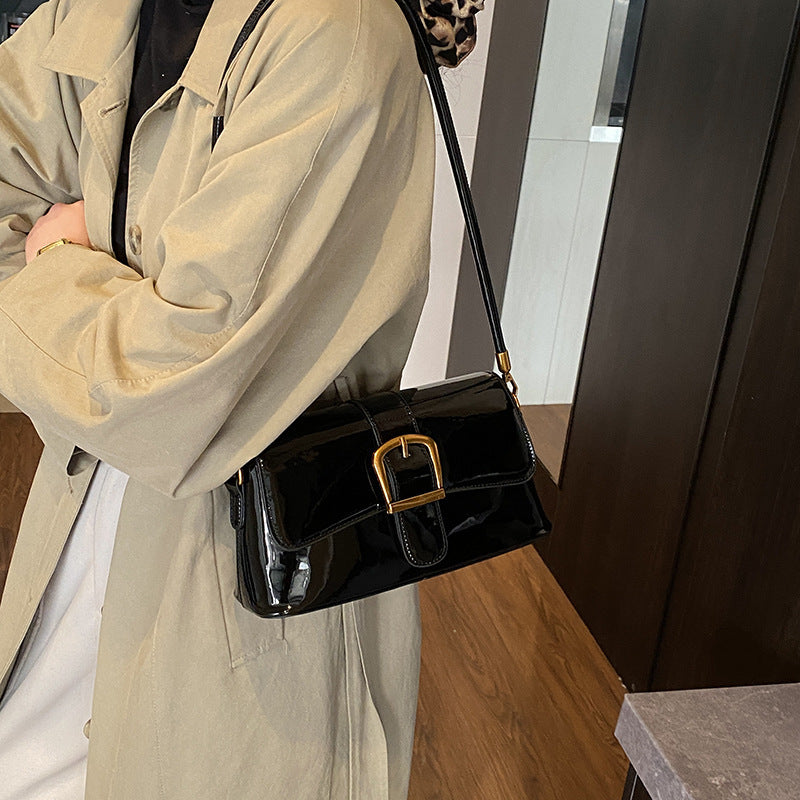 Women's shoulder bag with detachable strap and elegant closure-https://detail.1688.com/offer/1017412192799.html-Calm Wears-Black-nothing-Calm Wears