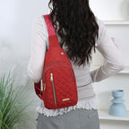 Quilted One-Shoulder Sling Bag