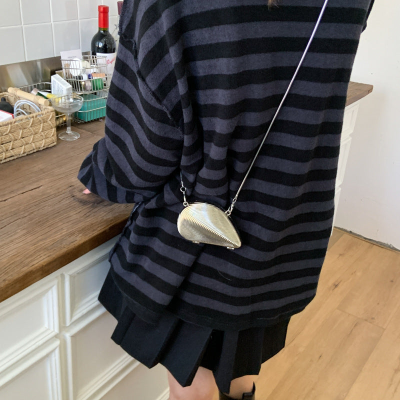Shell-Shaped Crossbody Bag