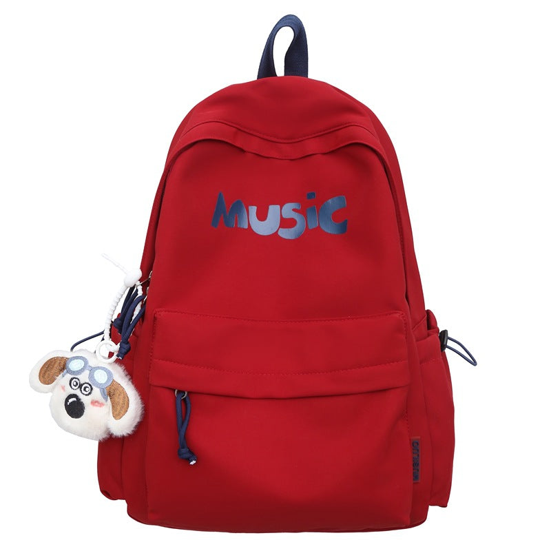 Music-Themed Casual Backpack