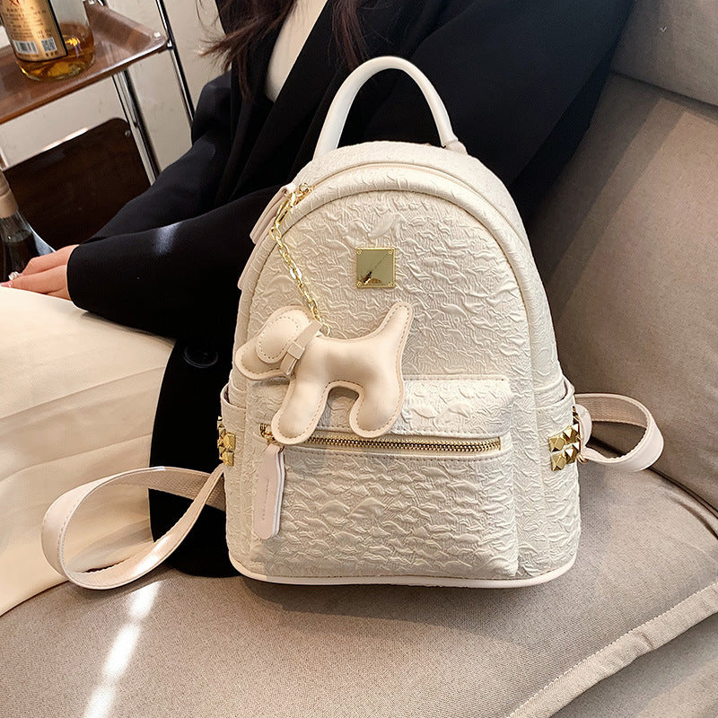 Textured Mini Backpack