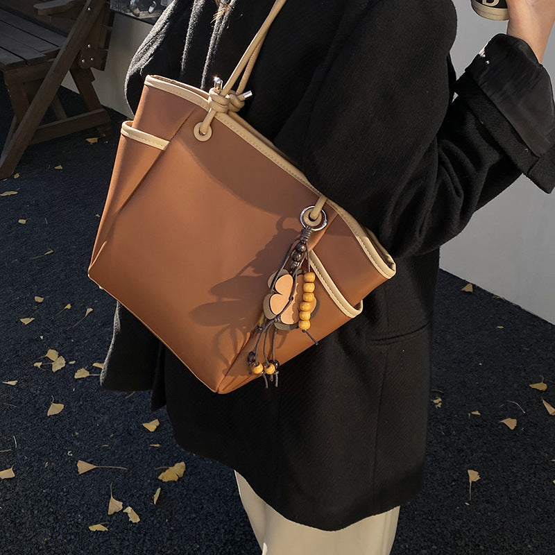 Women's practical shoulder bag with charming appliqués-https://detail.1688.com/offer/1002131836758.html-Calm Wears-Braun-Size: With pendant-Calm Wears