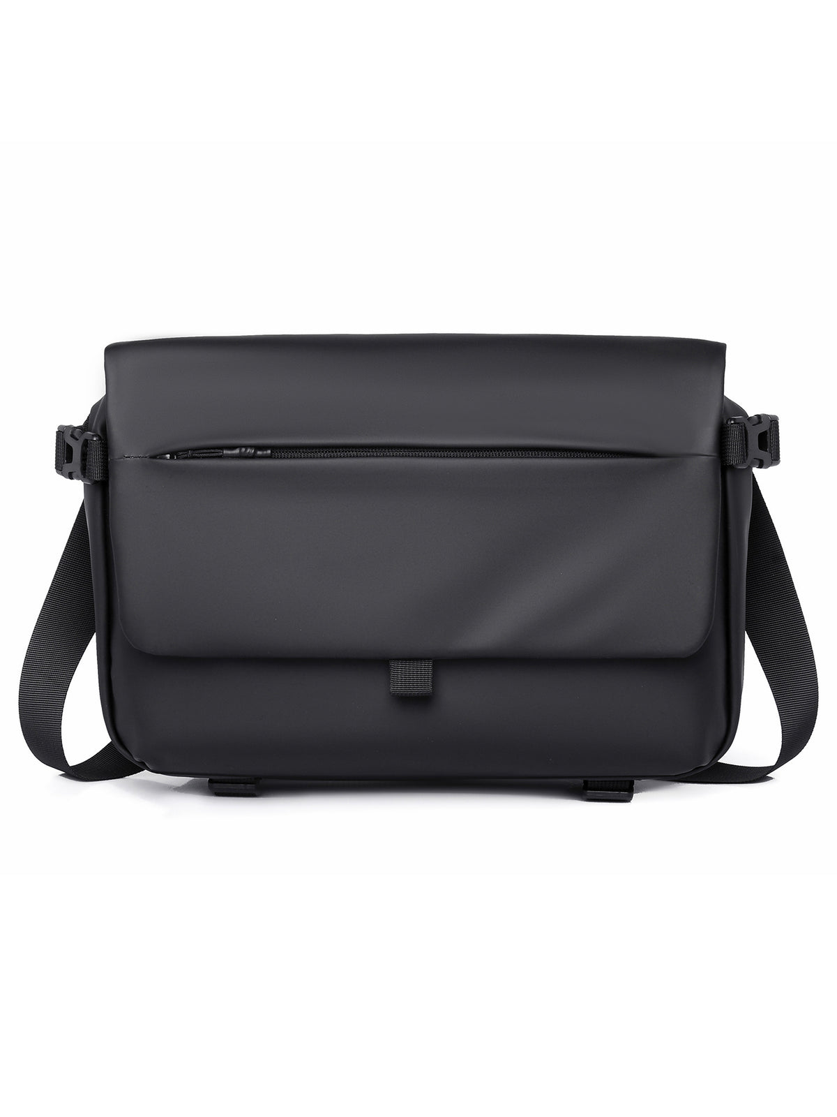 Messenger bag with versatile compartments and water-repellent material