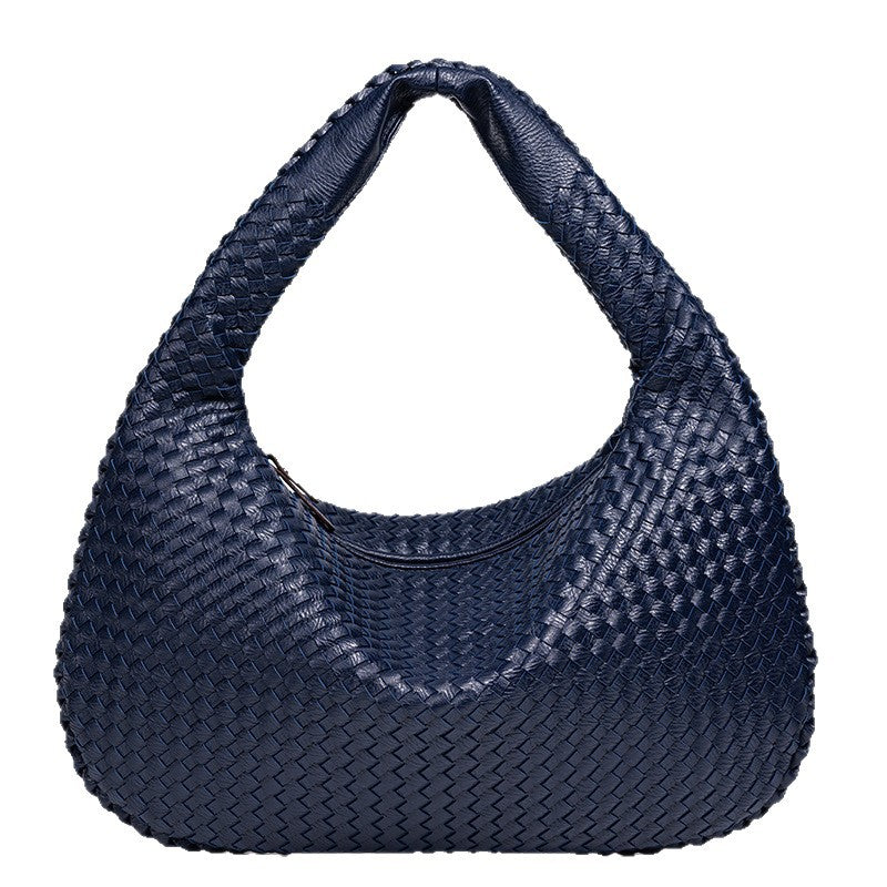 Woven Leather Shoulder Bag