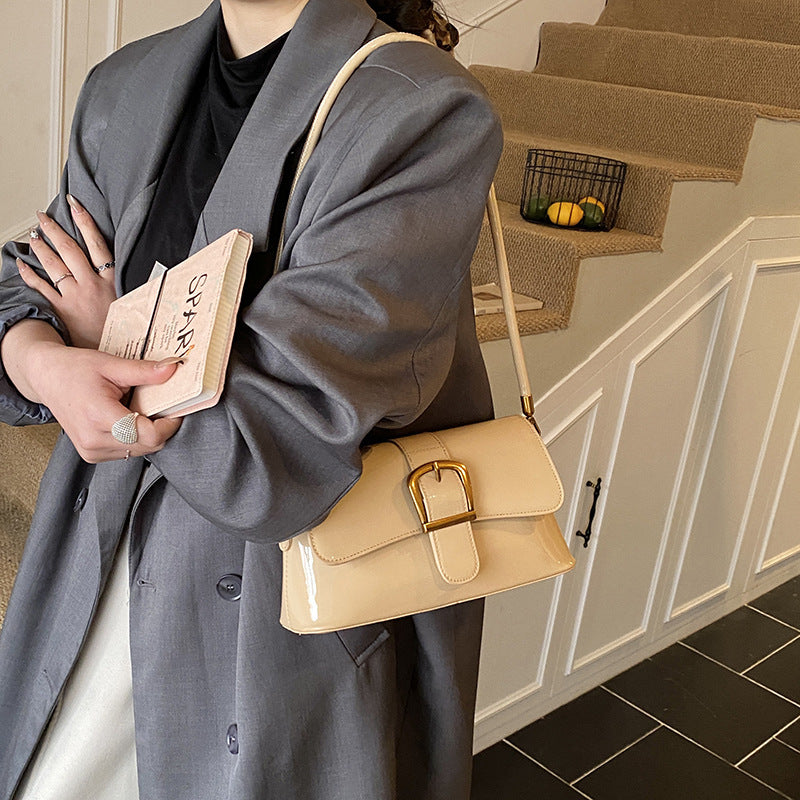 Women's shoulder bag with detachable strap and elegant closure-https://detail.1688.com/offer/1017412192799.html-Calm Wears-Khaki-nothing-Calm Wears