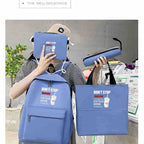 Backpack and Tote Bag Set