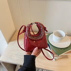 Stylish Handcrafted Leather Bucket Bag