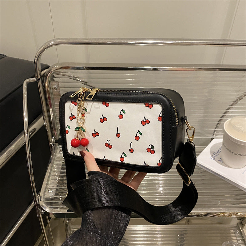 Fun Cherry Print Crossbody Bag