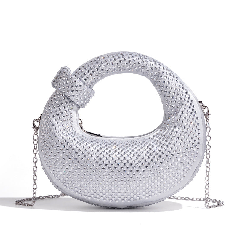Chic Rhinestone-Embellished Handbag