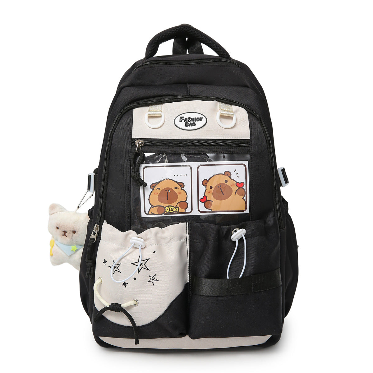 Cartoon Character Print School Backpack