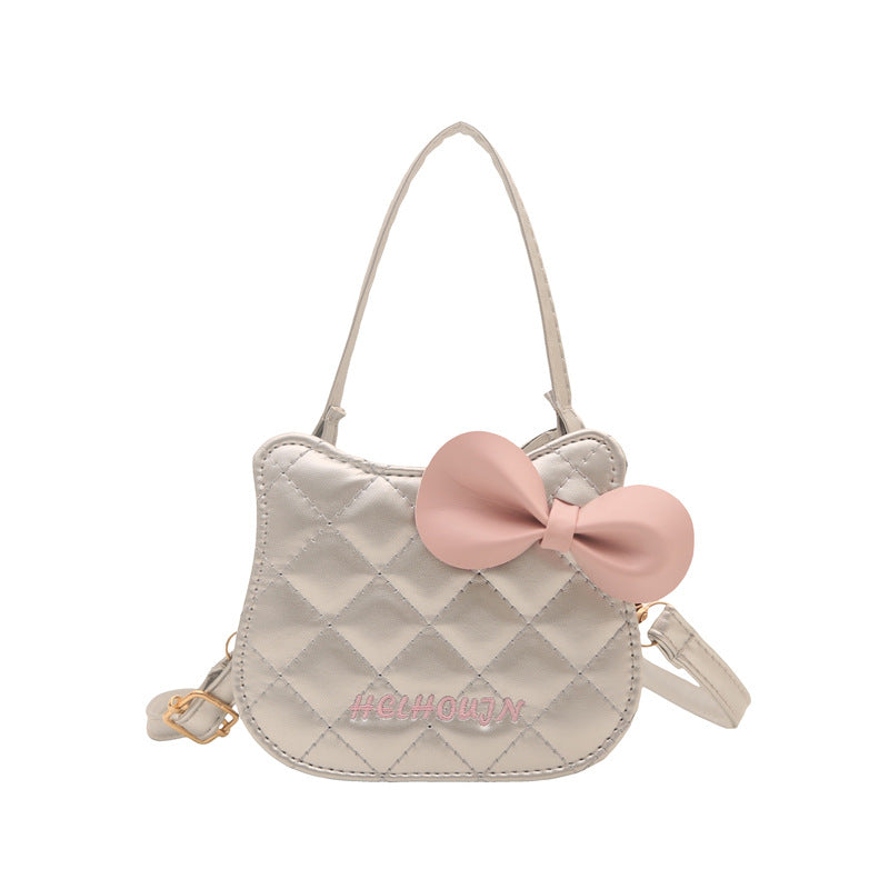 Women's Mini Handbag with Chic Bow Accent