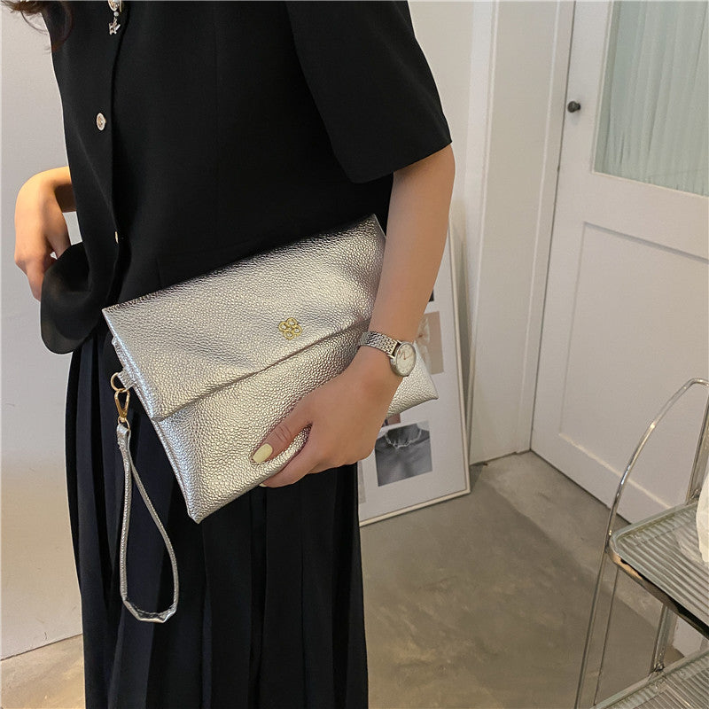 Elegant Textured Wristlet Clutch