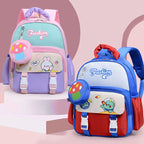 Playful Cartoon-Themed School Backpack