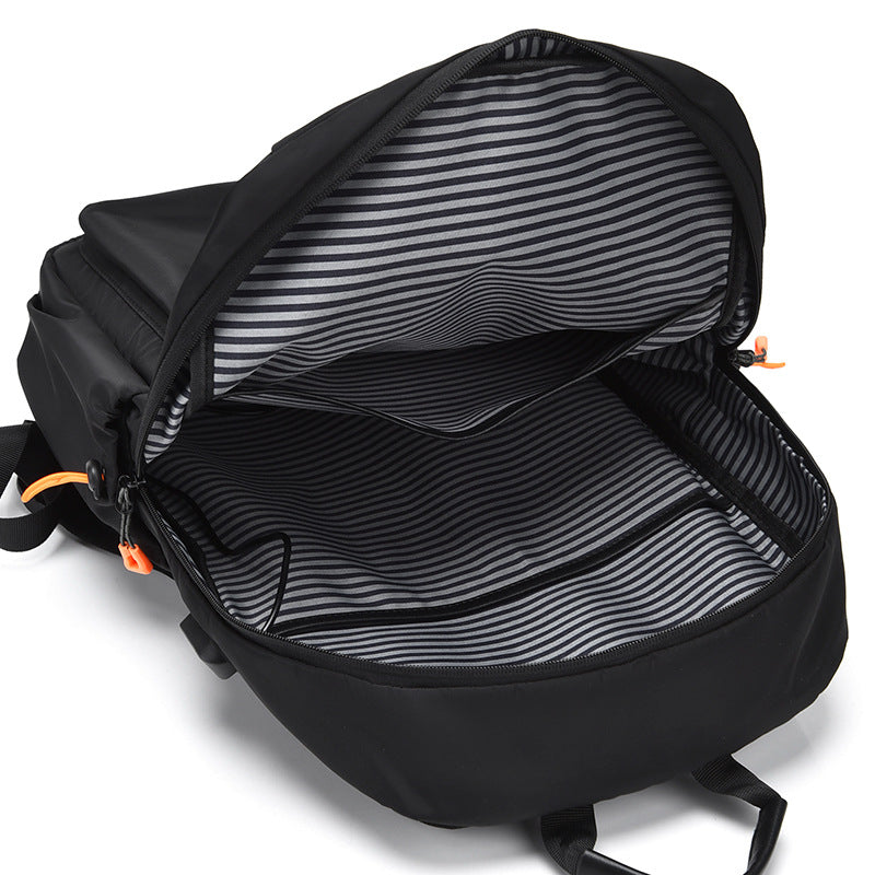 Backpack with innovative compartments and optimized ergonomics