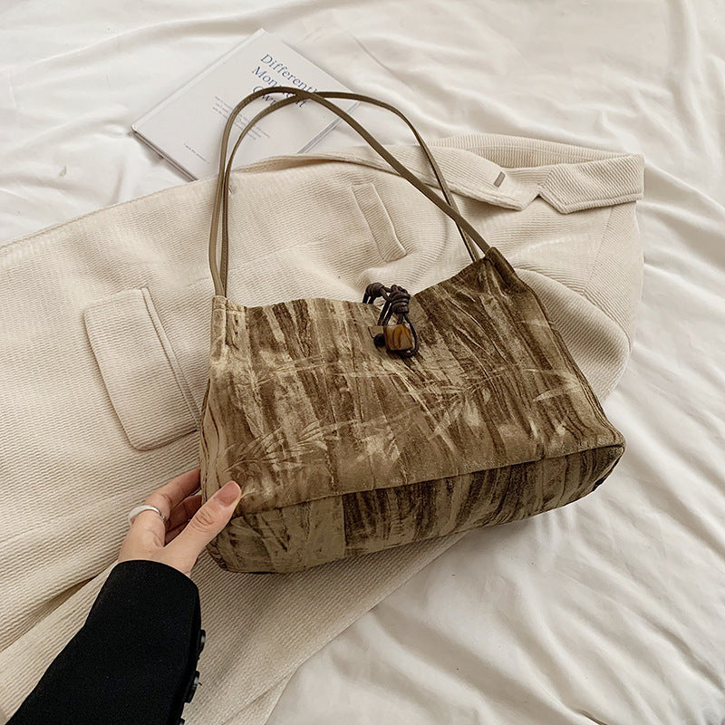 Chic Textured Handheld Tote Bag