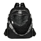 Versatile Textured Backpack with Multiple Compartts
