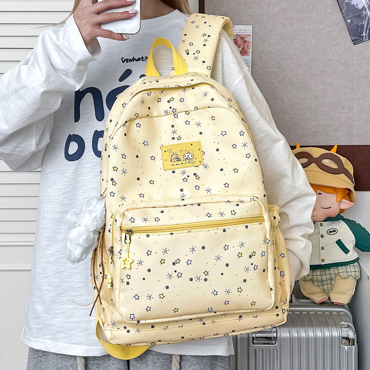 Fun Starry Print Backpack