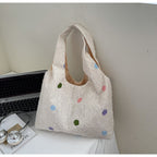 Embroidered Canvas Tote Bag
