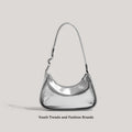 Sleek Metallic Evening Shoulder Bag