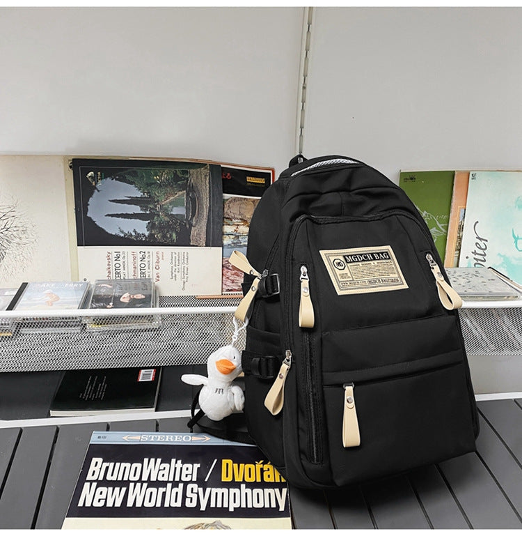 Urban Utility School Backpack-https://detail.1688.com/offer/1060220423715.html-Calm Wears-Black-Calm Wears