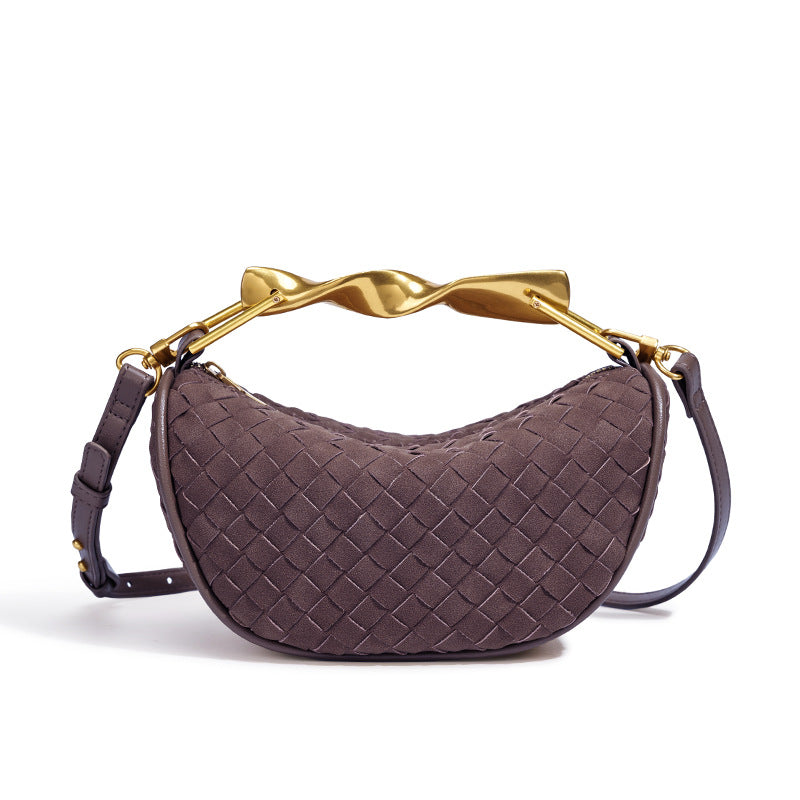 Sculpted Handle Mini Handbag