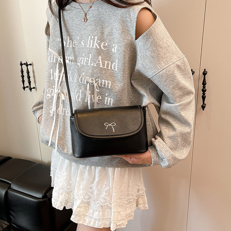 Minimalist Bow Detail Crossbody Handbag