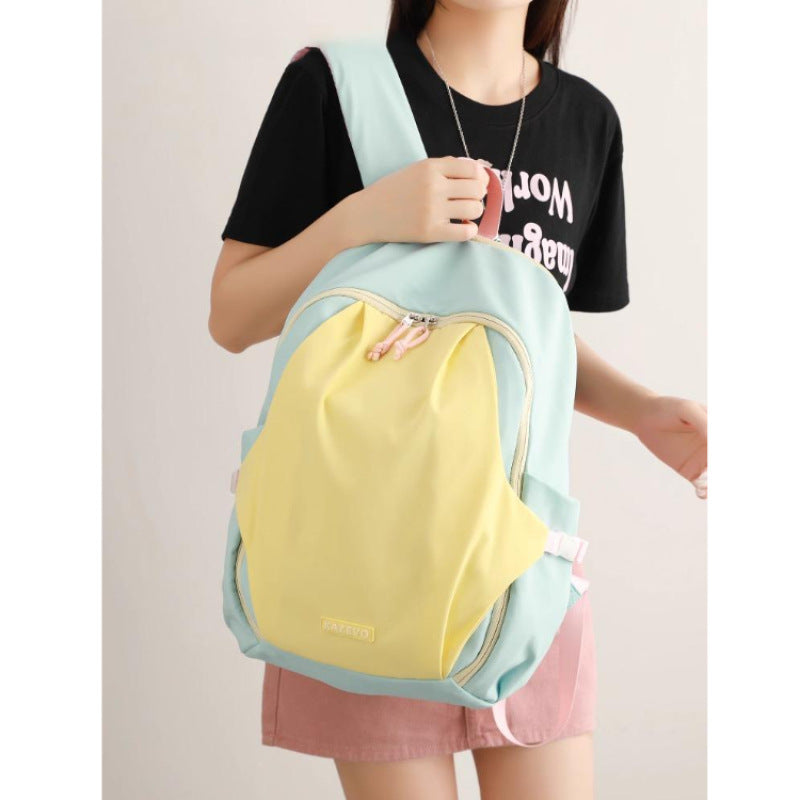 Fun-Themed Multi-Pocket Backpack Calm Wears