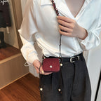 Women's mini handbag with adjustable chain strap and customizable design