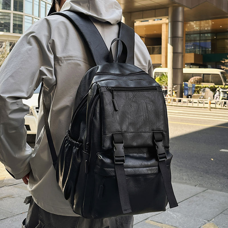 Leather Multi-Functional Backpack