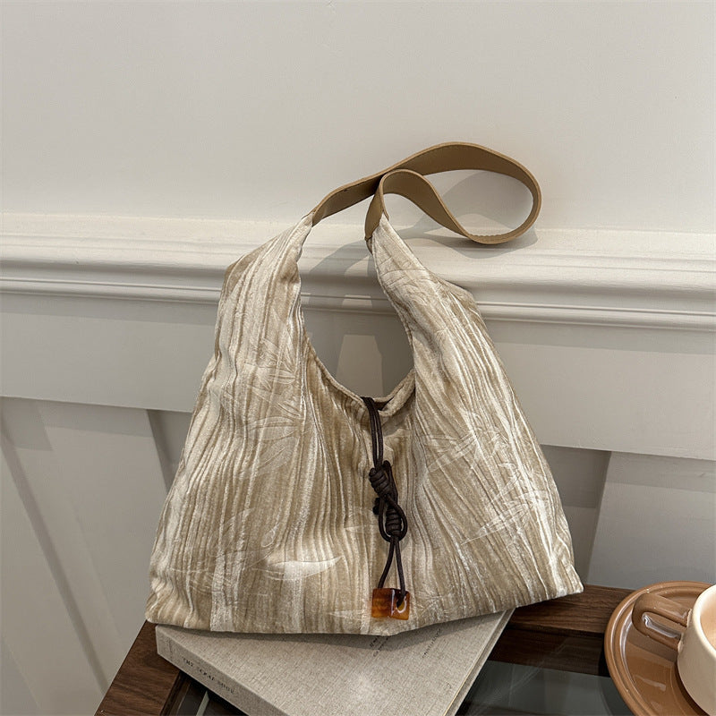 Versatile Velvet Shoulder Bag