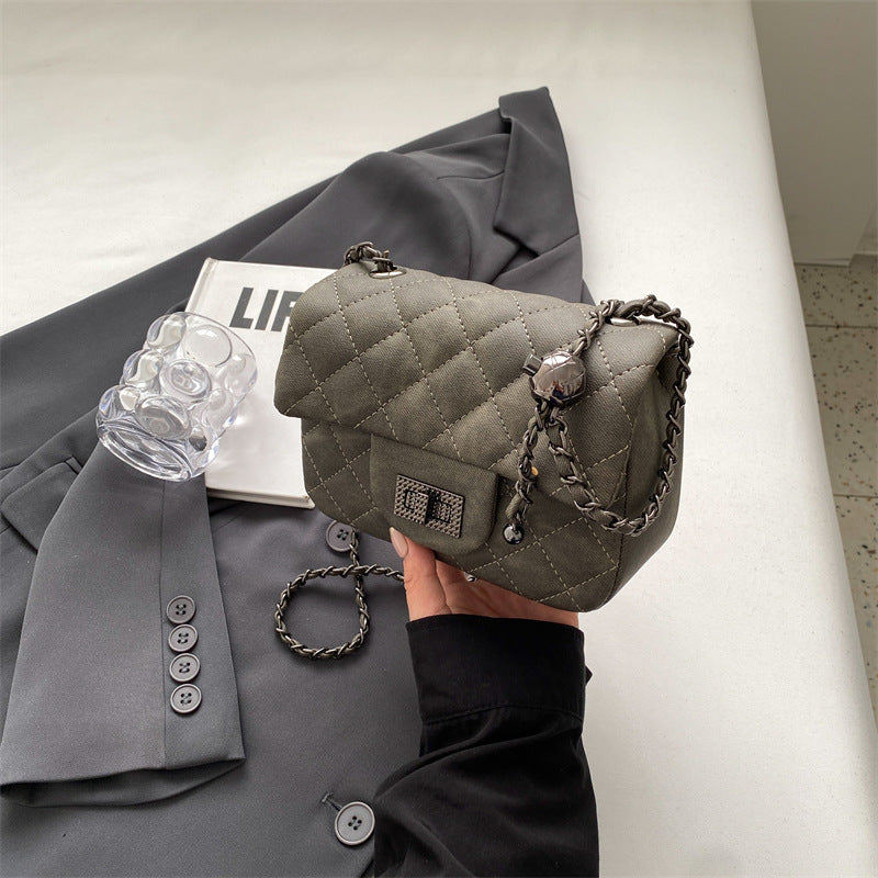 Women's mini handbag with padded design and elegant chain strap-https://detail.1688.com/offer/744502594647.html-Calm Wears-Black-nothing-Calm Wears