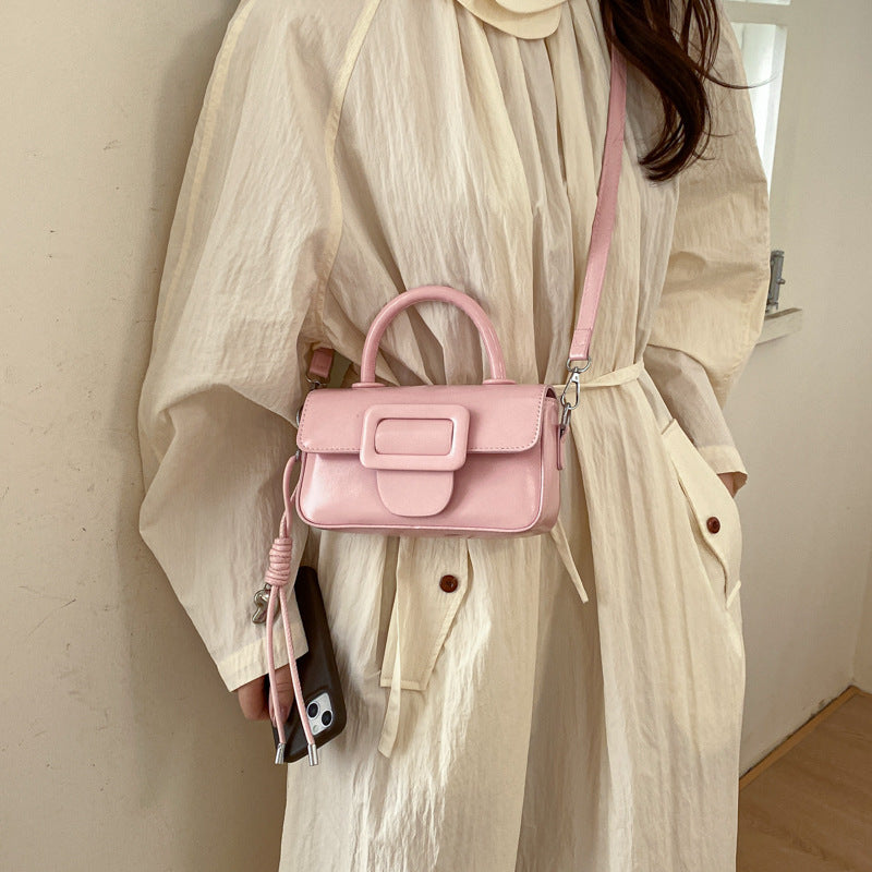 Ladies Mini Handbag with decorative snap closure-https://detail.1688.com/offer/1023673398938.html-Calm Wears-Yellow-Size: without pendant-Calm Wears