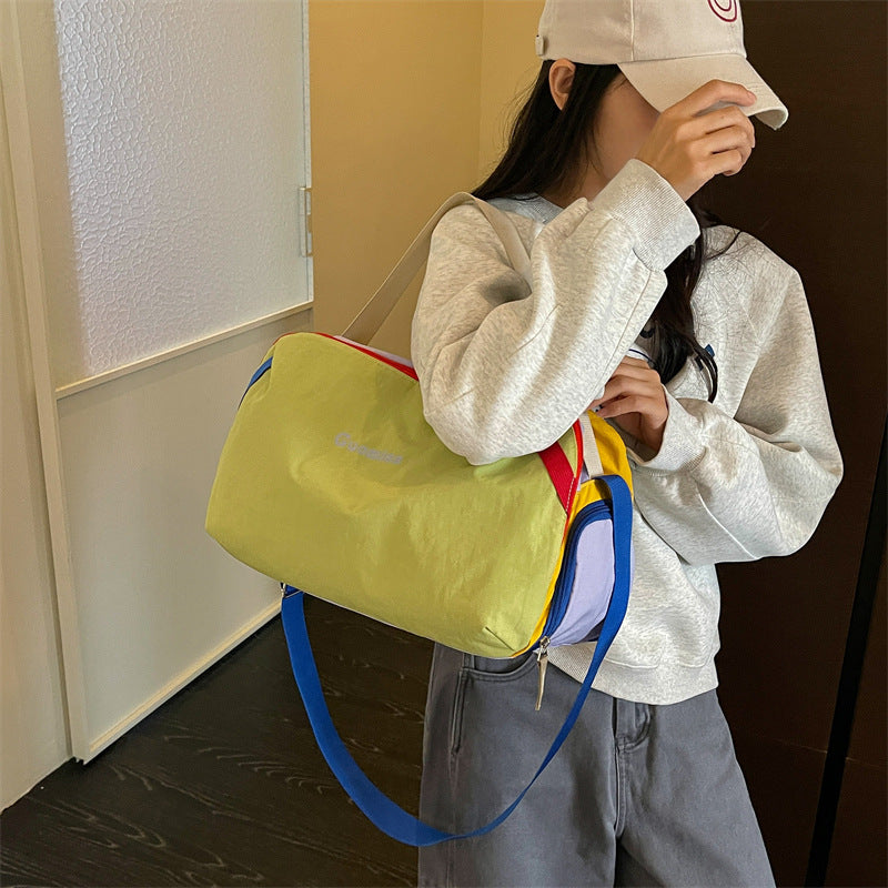 Multicolor Sporty Gym Duffel Bag