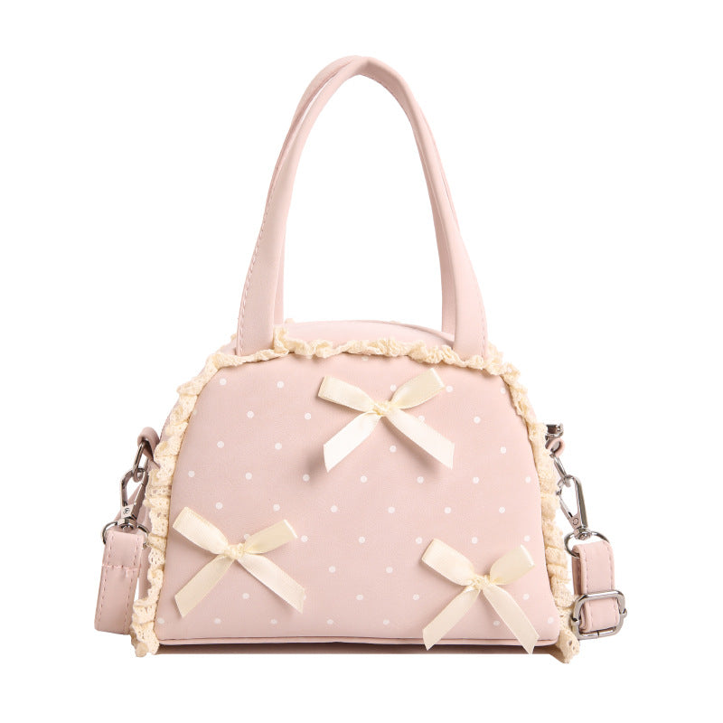 WoCharming Bow-Embellished Everyday Handbag
