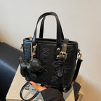 Women's Mini Handbag with Playful Dog Charm-https://detail.1688.com/offer/895769073232.html-Calm Wears-Rosa-Size: With pendant-Calm Wears