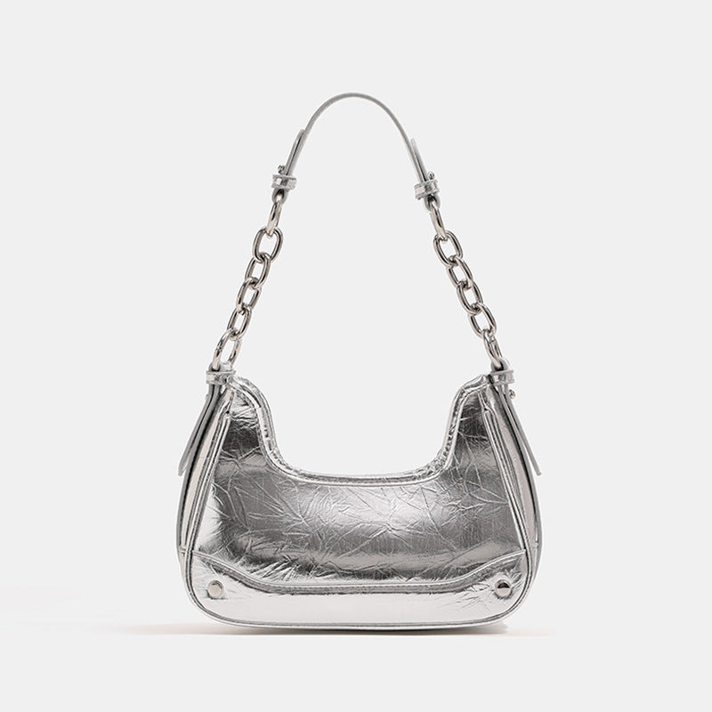 Chic Metallic Shoulder Bag