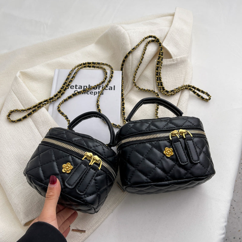 Women's mini bag in elegant quilted design with golden accents-https://detail.1688.com/offer/675825251299.html-Calm Wears-Black-S-Calm Wears