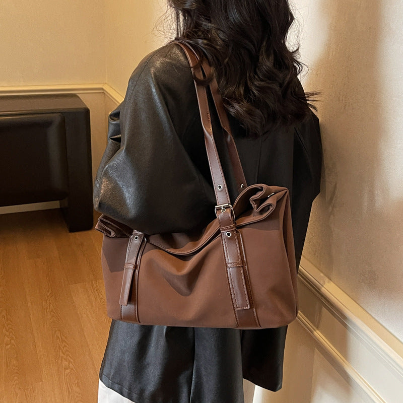 Women multifunctional Tote Bag with sturdy carrying handles-https://detail.1688.com/offer/994436788801.html-Calm Wears-Black-nothing-Calm Wears