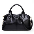 Textured Leather Shoulder Handbag-dione couture20260420-Calm Wears-Black-Calm Wears