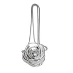 Elegantly Crafted Rose-Shaped Crossbody Bag