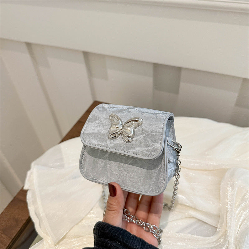 Women's Mini Handbag with Butterfly Detail-https://detail.1688.com/offer/808584112538.html-Calm Wears-Silver-nothing-Calm Wears