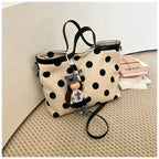 Polka Dot Drawstring Shoulder Bag Calm Wears